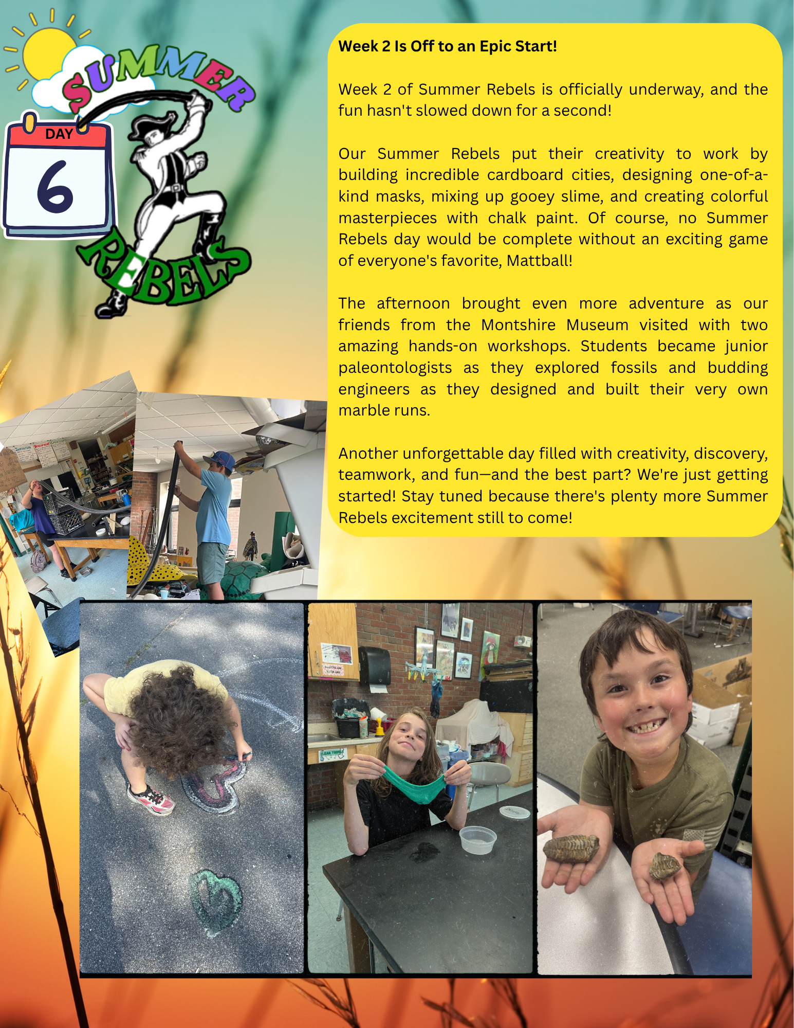 Summer Rebels Day 6 & Important Reminders for Tuesday, July 14, 2026
