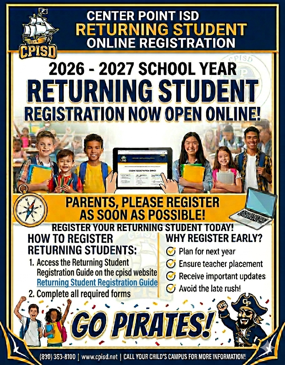 Returning Student Registration by May 31st!