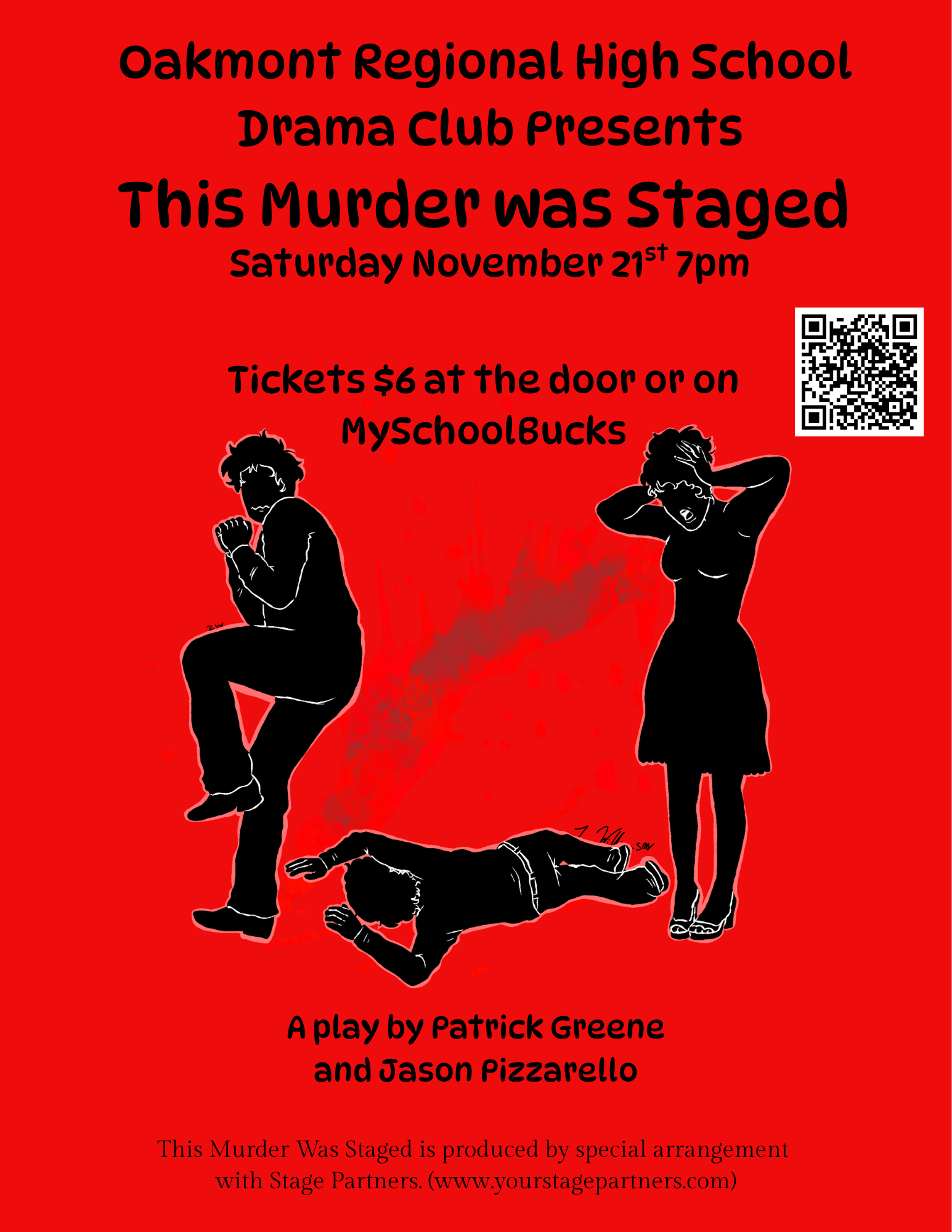 Oakmont Drama Club Presents "This Murder was Staged" - November 21st, 7:00pm