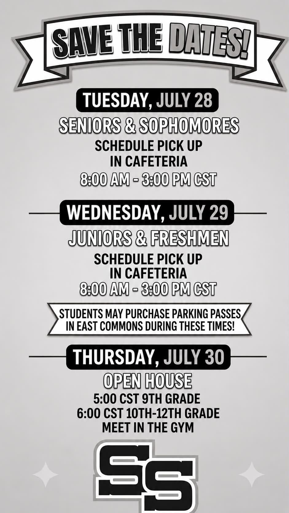 Schedules/Open House
