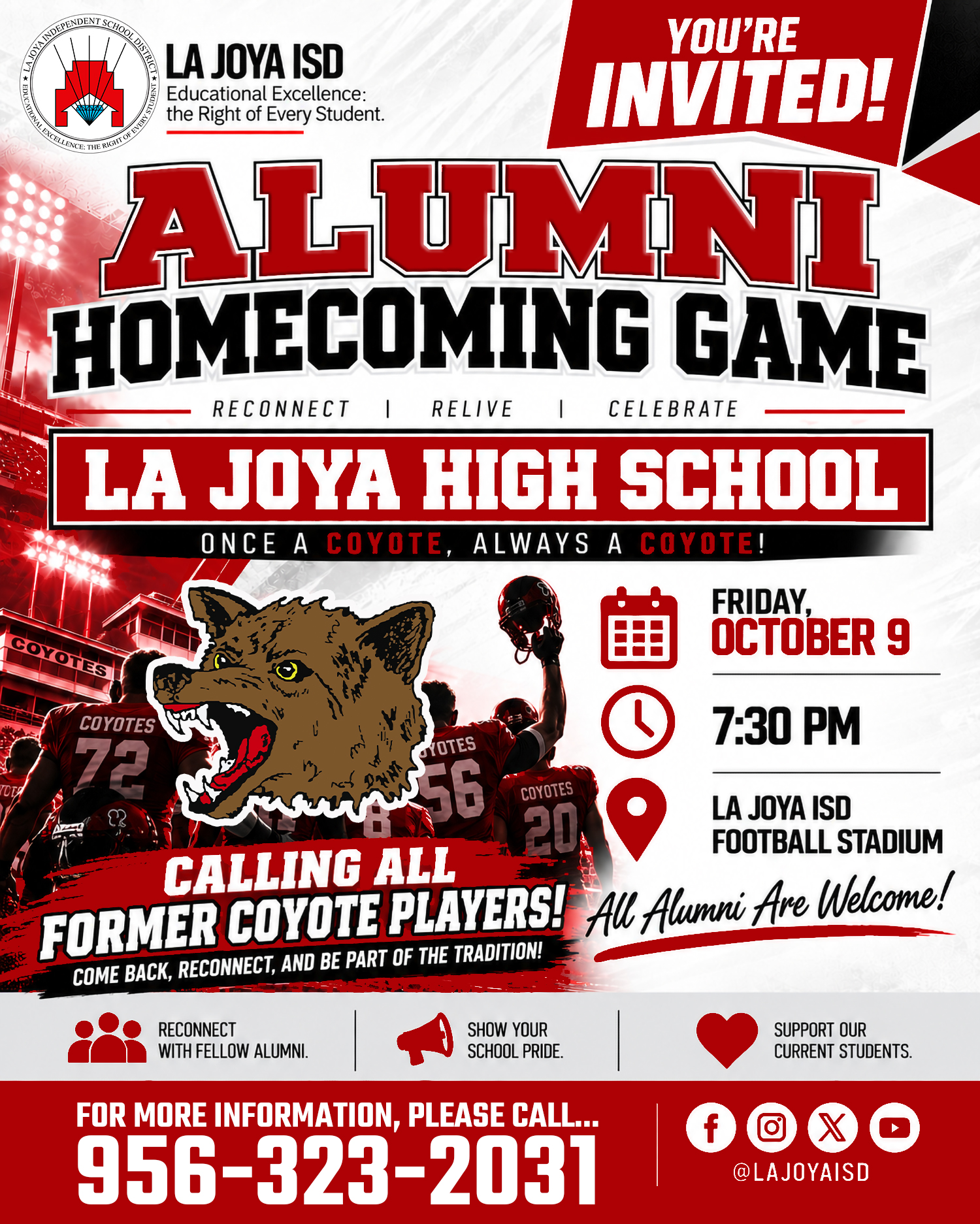 🐾🏈 COYOTE ALUMNI, IT’S TIME TO COME HOME!