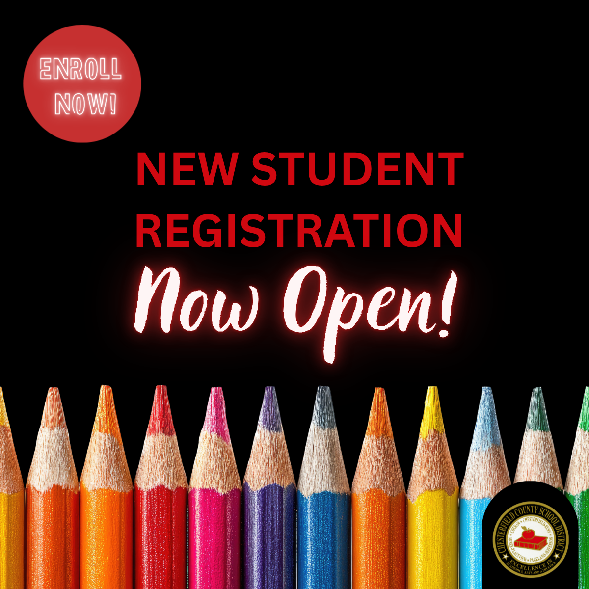 Registration for New Students is now open