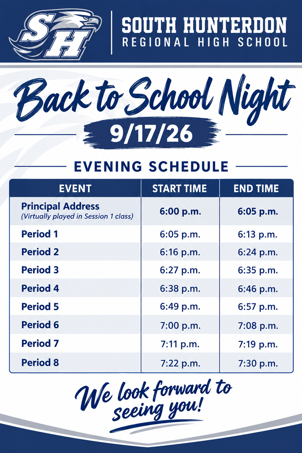 Reminder: Back to School Night Tonight