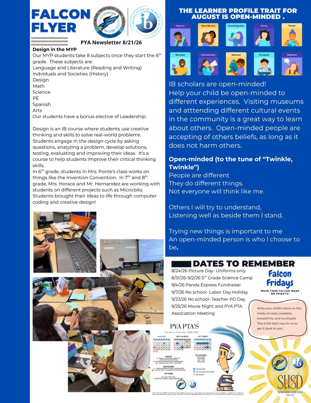 PYA Newsletter