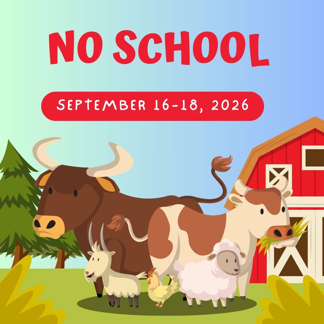 Reminder- No School September 16th-18th
