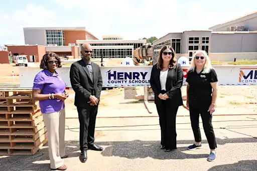 Henry County Schools Holds Topping-Out Ceremony for STEM High School to Open August 2027