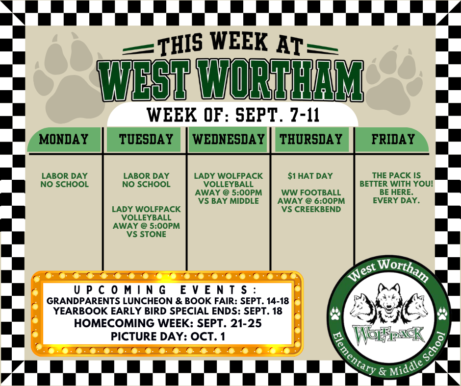 This Week at West Wortham