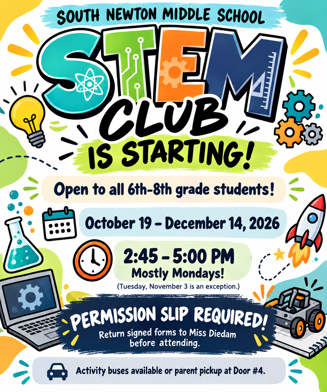 STEM Club is starting at SNMS!
