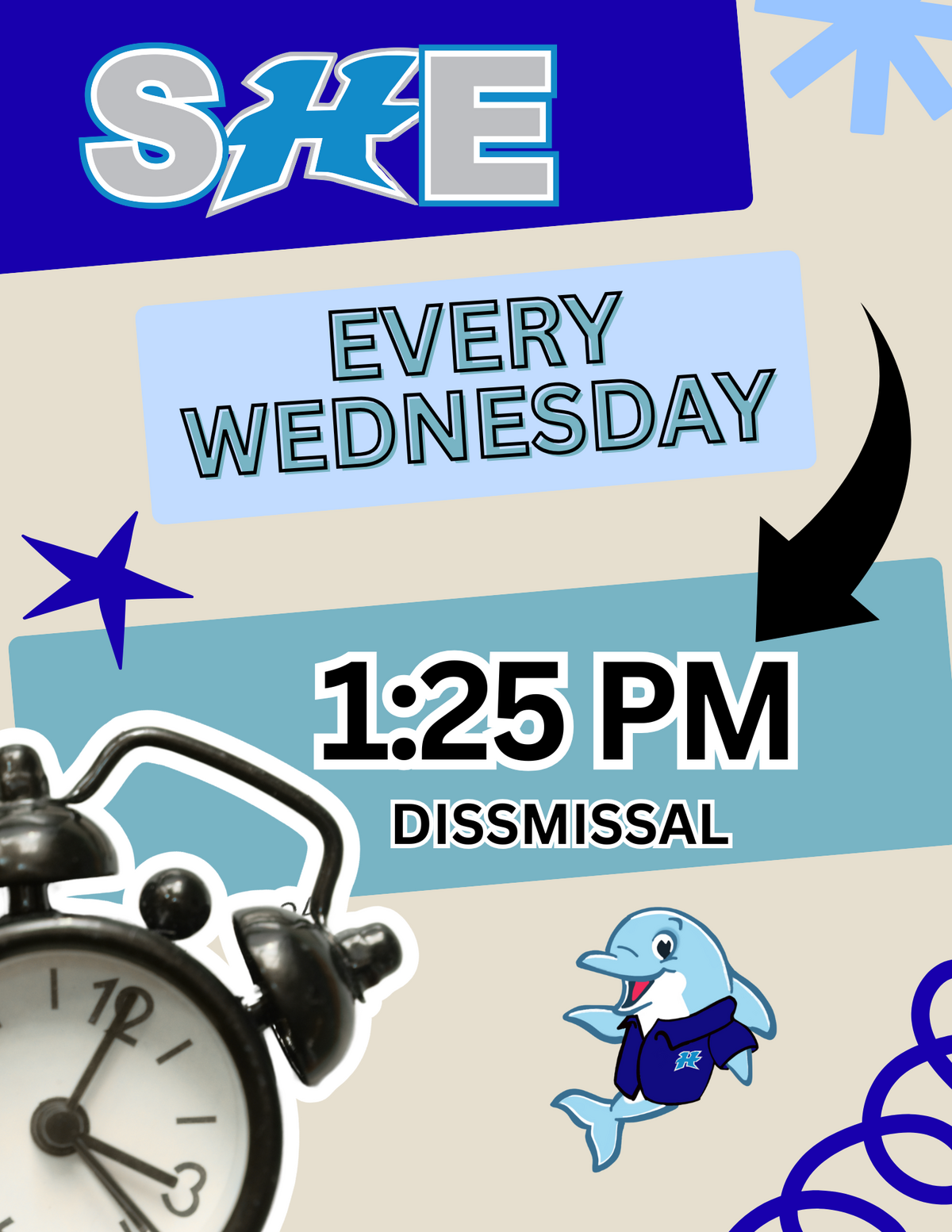 Early Dismissal every Wednesday! 