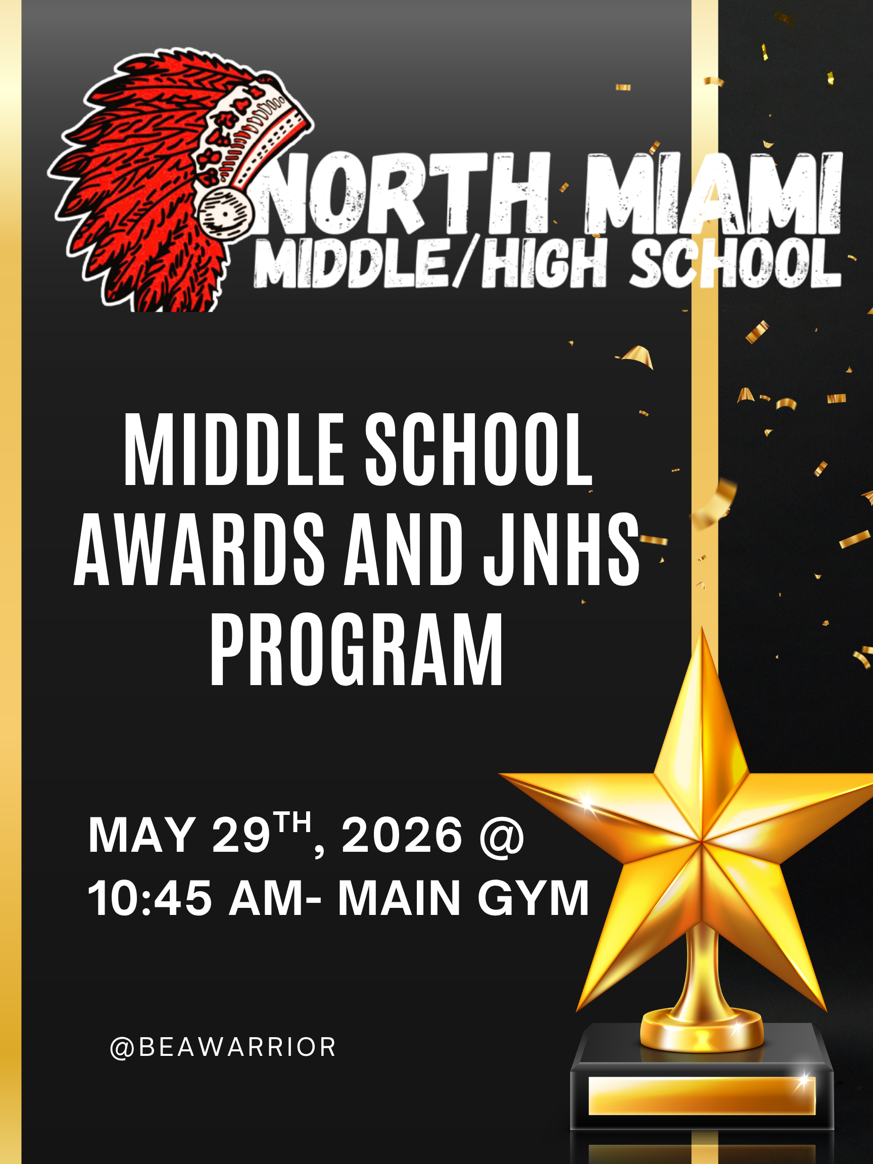 Middle School Awards and JNHS Program 