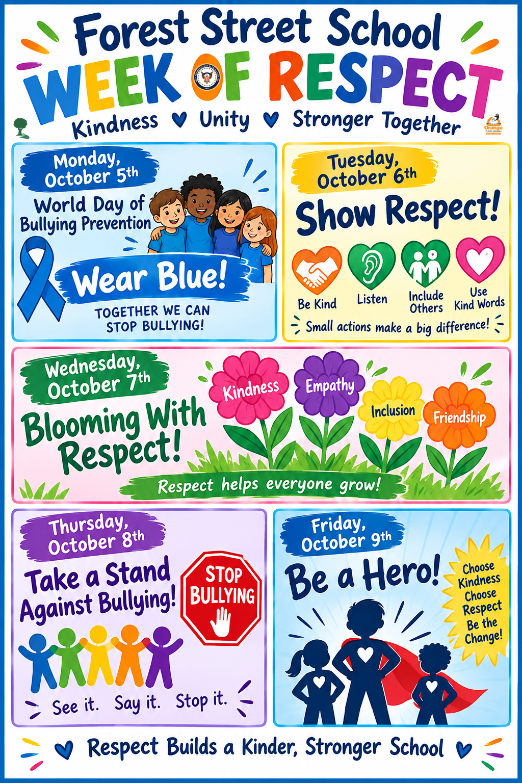 Forest Main Campus -💙🤝 Week of Respect | October 5-9, 2026 🤝💙
