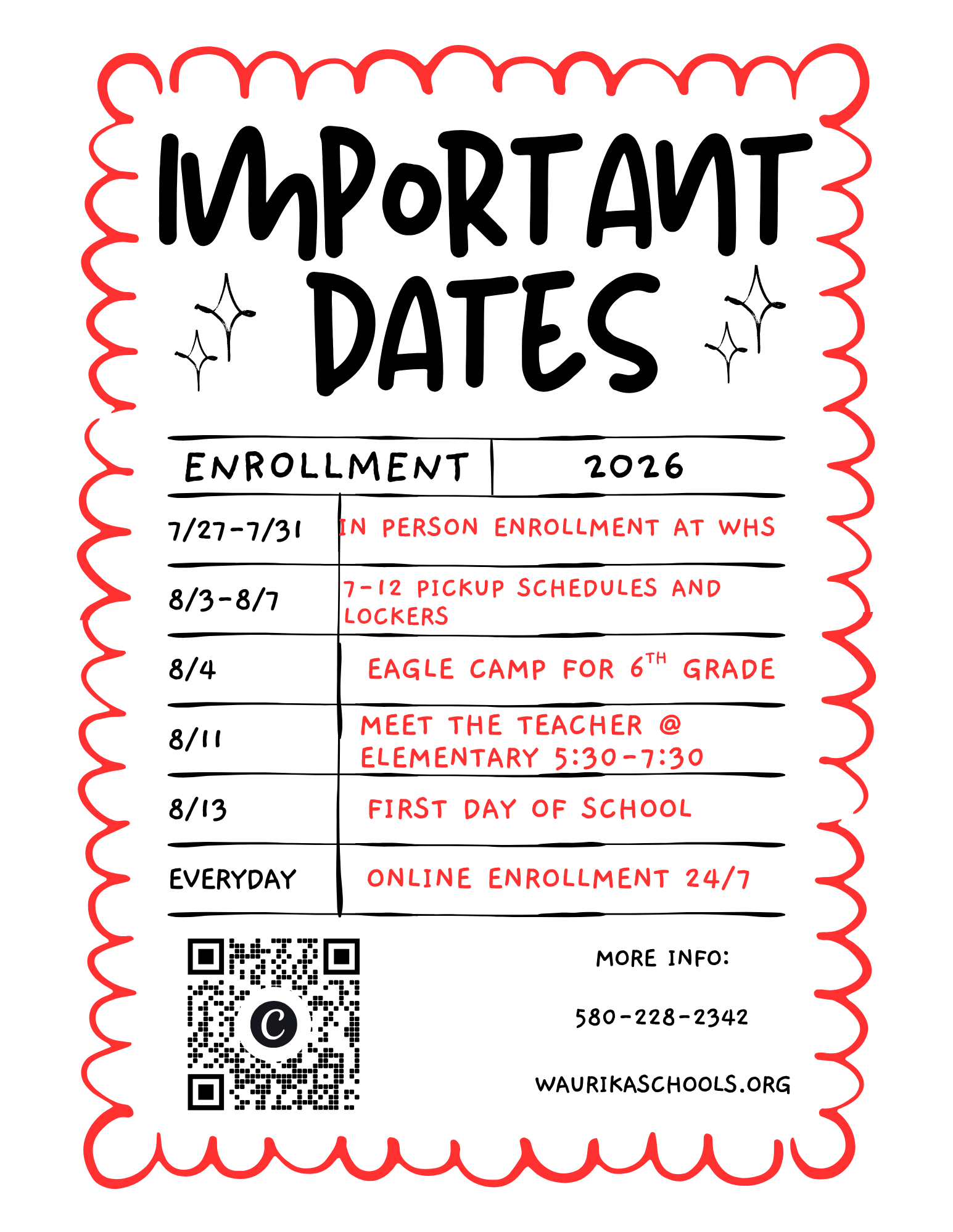 IMPORTANT DATES