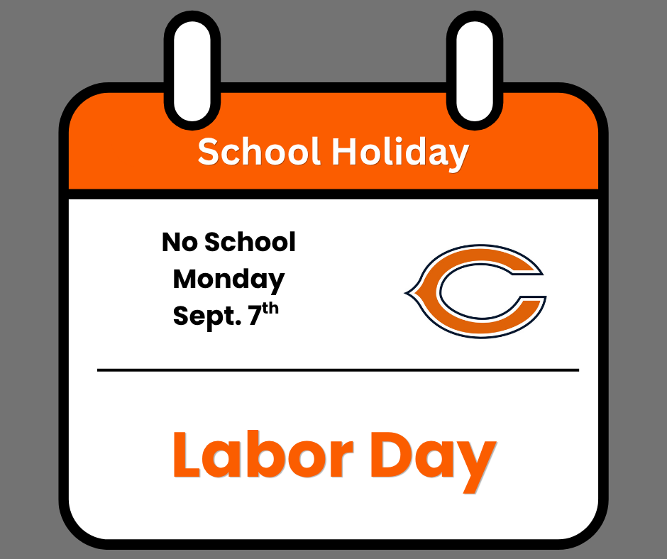 No School on Monday, Sept 7th