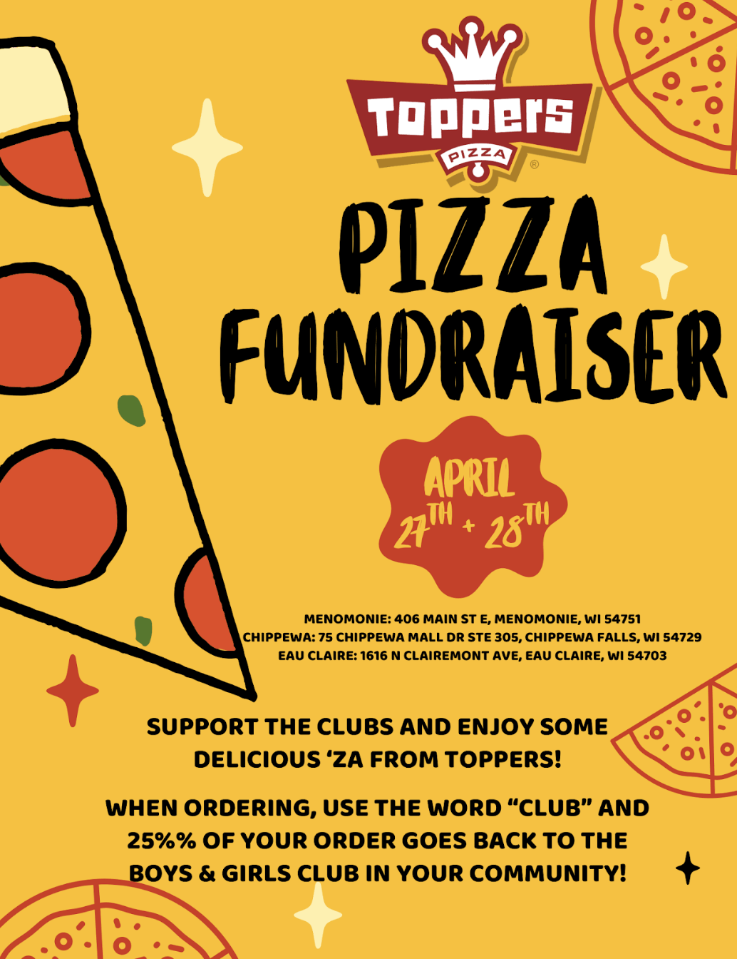 Toppers Fundraiser for the Boys & Girls Club
