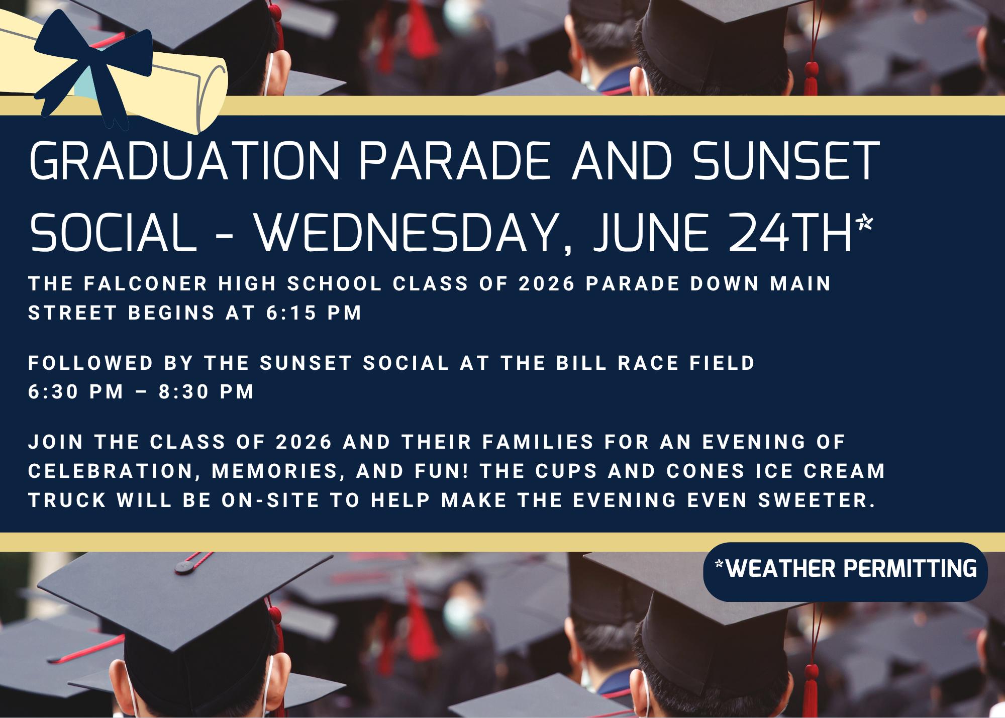 Class of 2026 Parade and Sunset Social