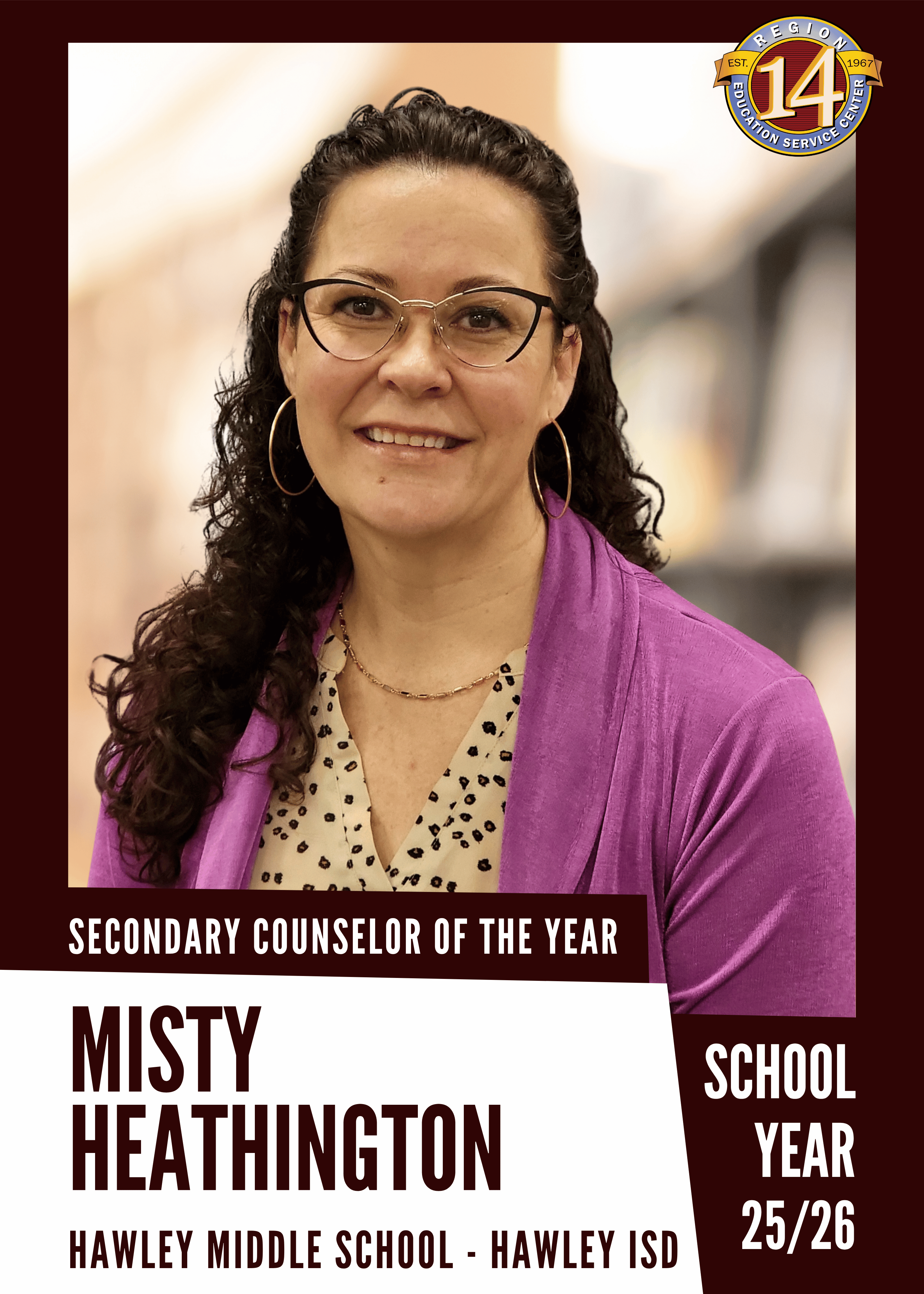 Secondary Counselor of the Year | Misty Heathington