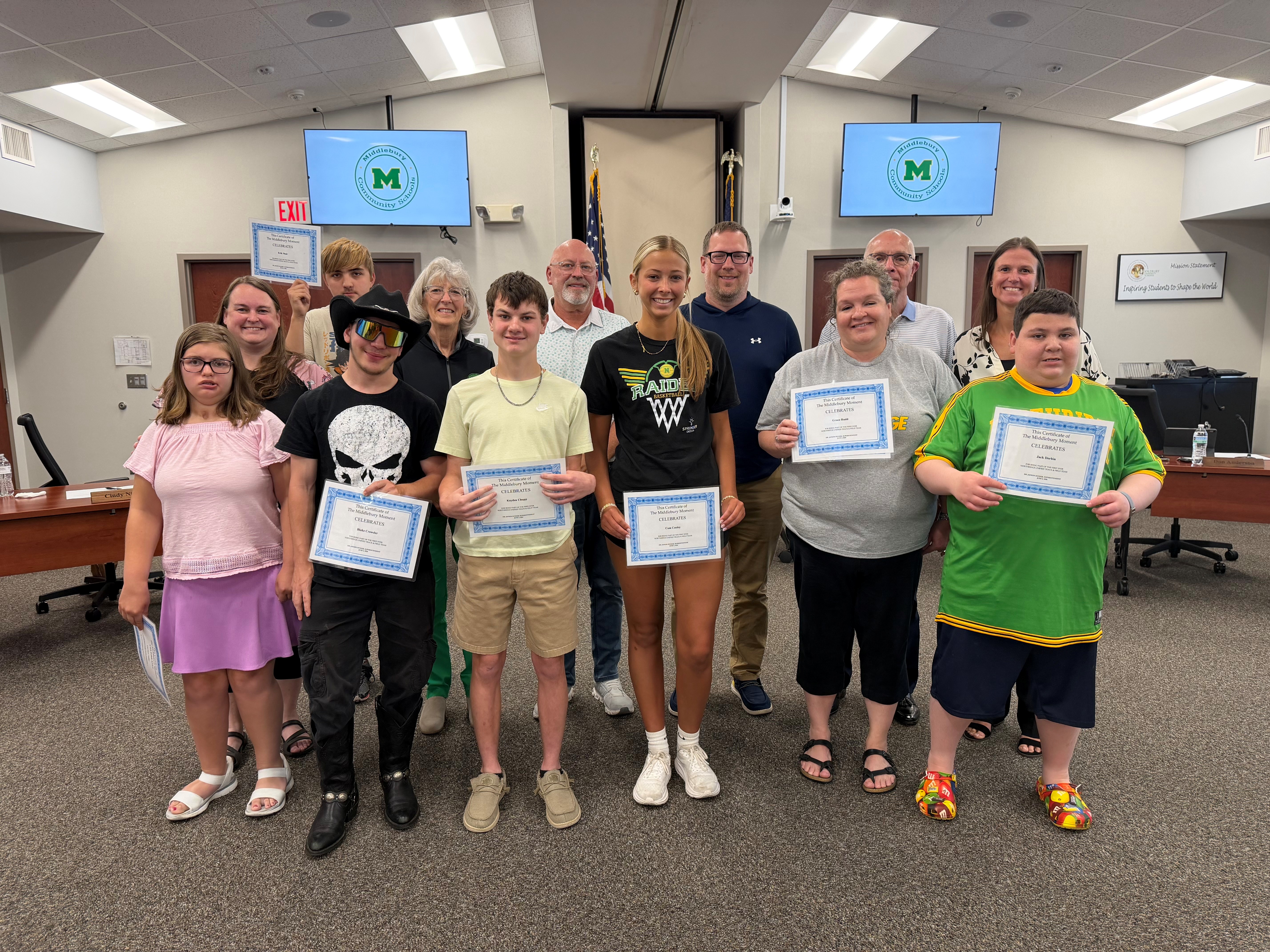 Unified Track Team Honored During The Middlebury Moment