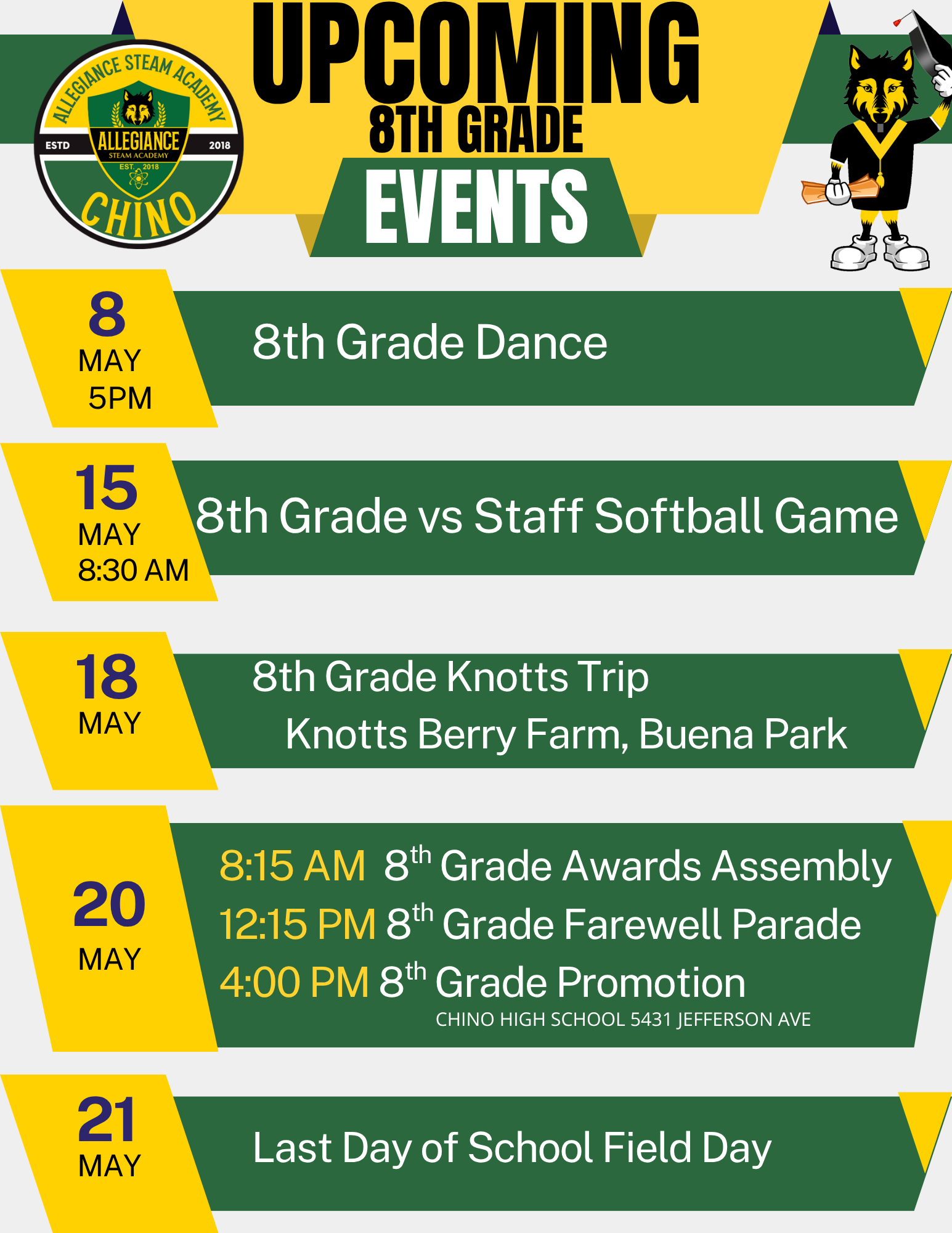 Celebrating Our 8th Grade Class of 2026 – Upcoming Events & Promotion Details
