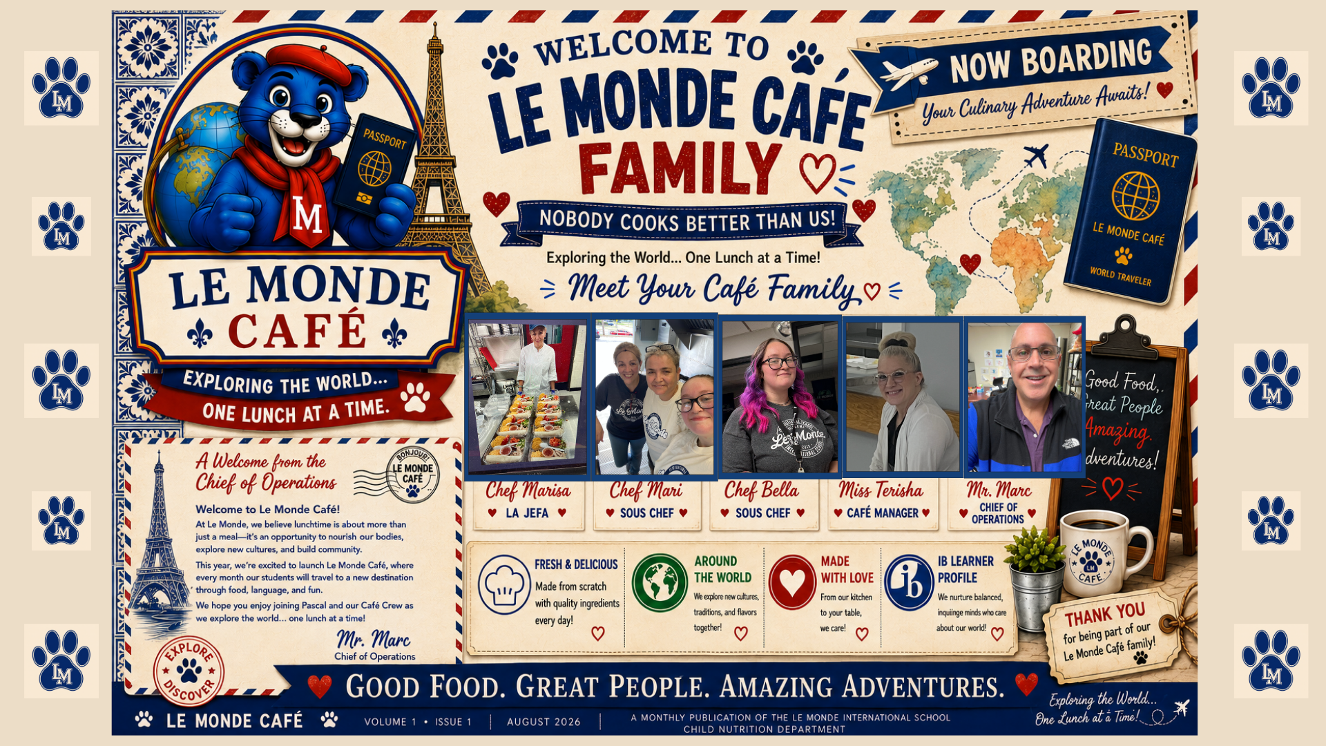 Le Monde Cafe opens soon... 