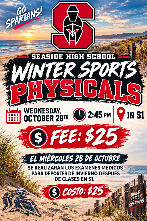 Happening TODAY! Winter Sports Physicals 