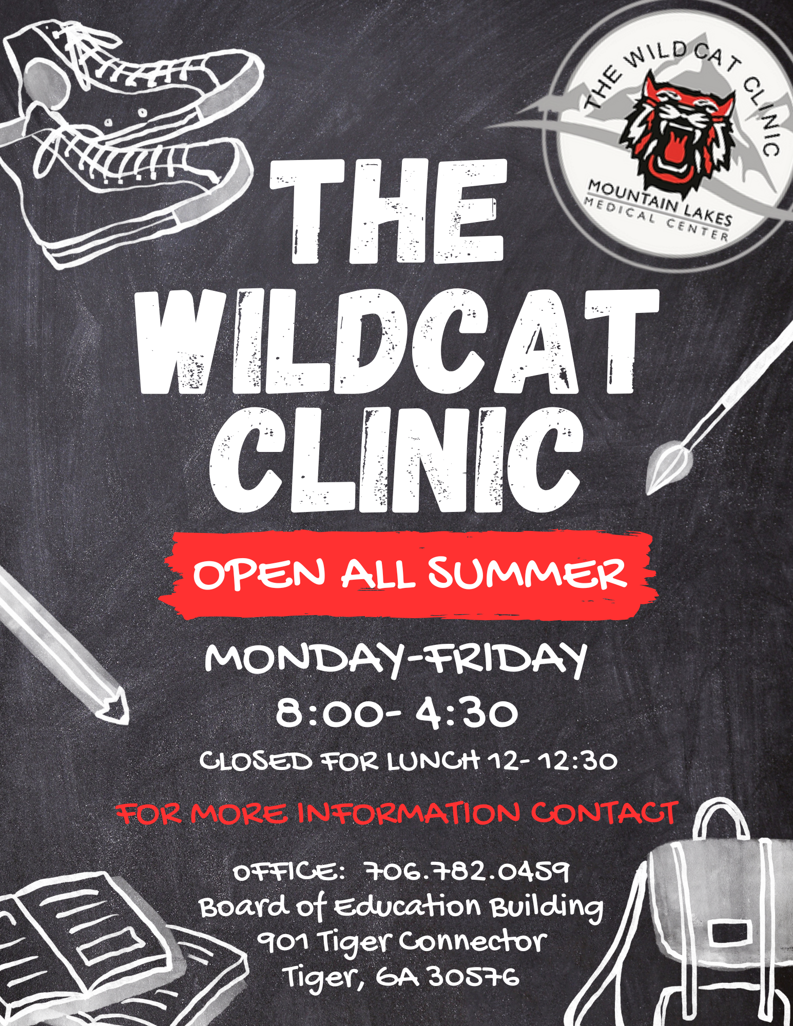 Wildcat Clinic Summer Hours