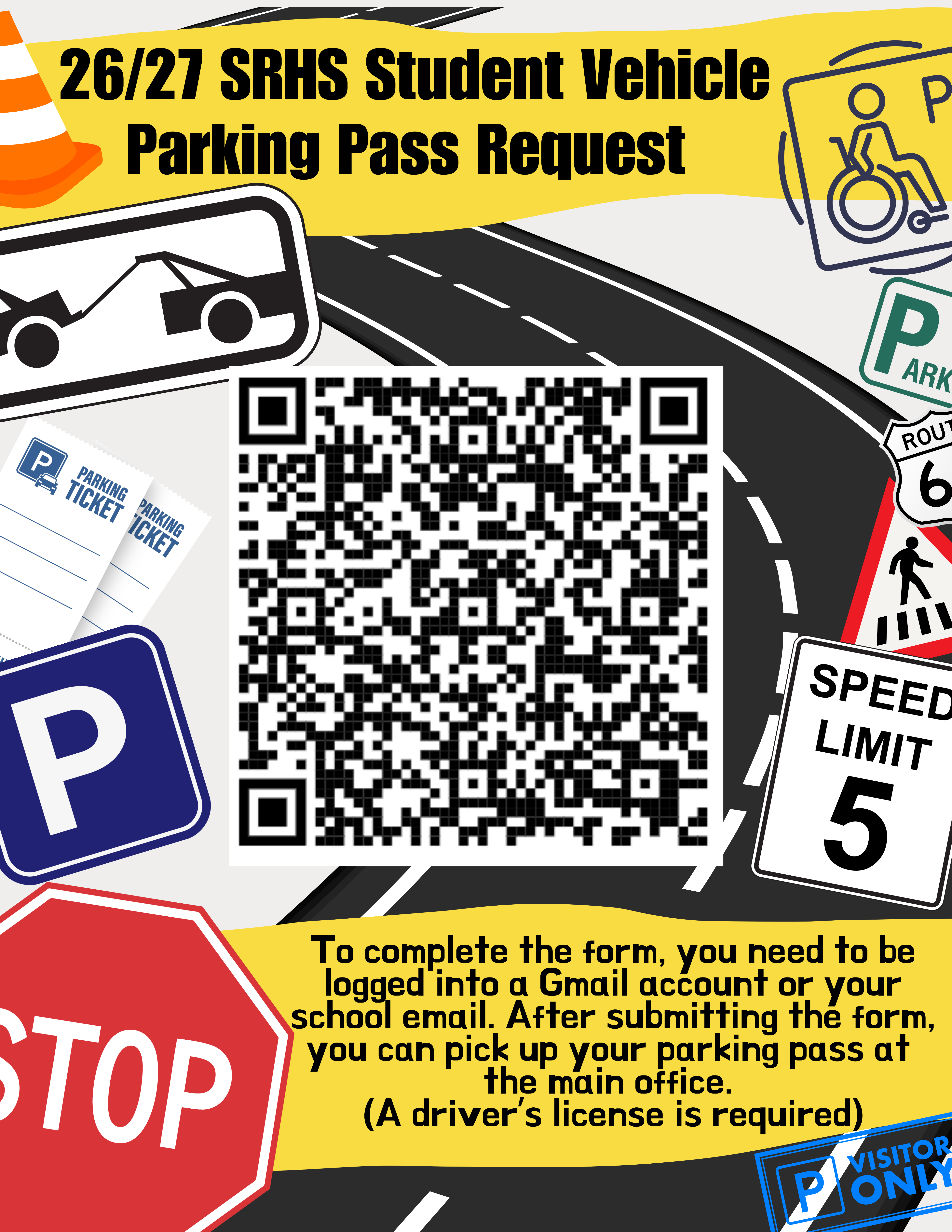 Attention Student Drivers: Please complete the form below to secure your student parking permit. Failure to display a valid permit may lead to fines.