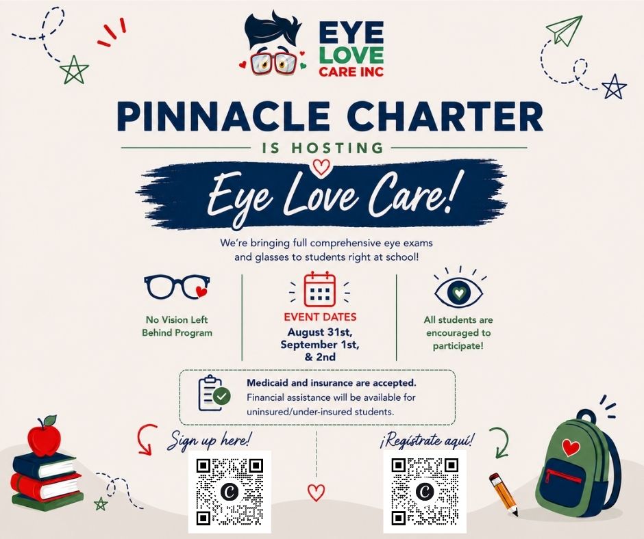 Eye Exam and Glasses Coming to Pinnacle Charter School
