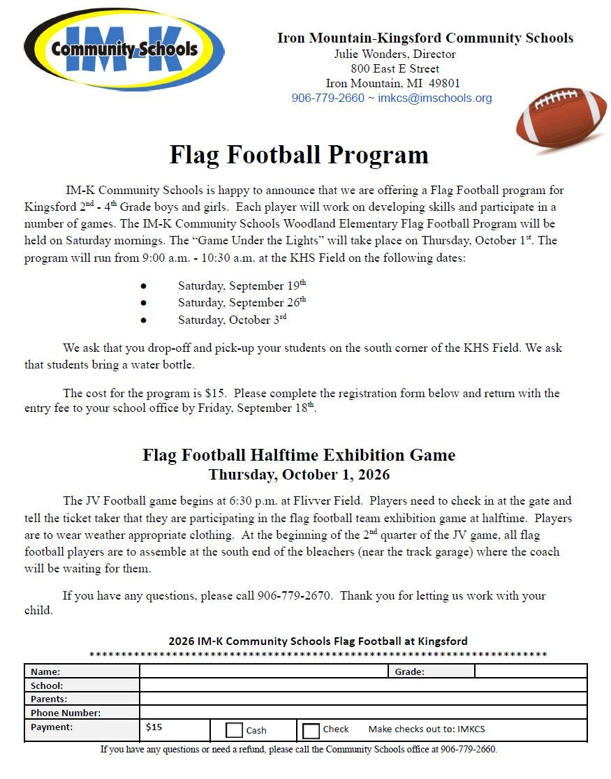 🏈 Flag Football is coming!