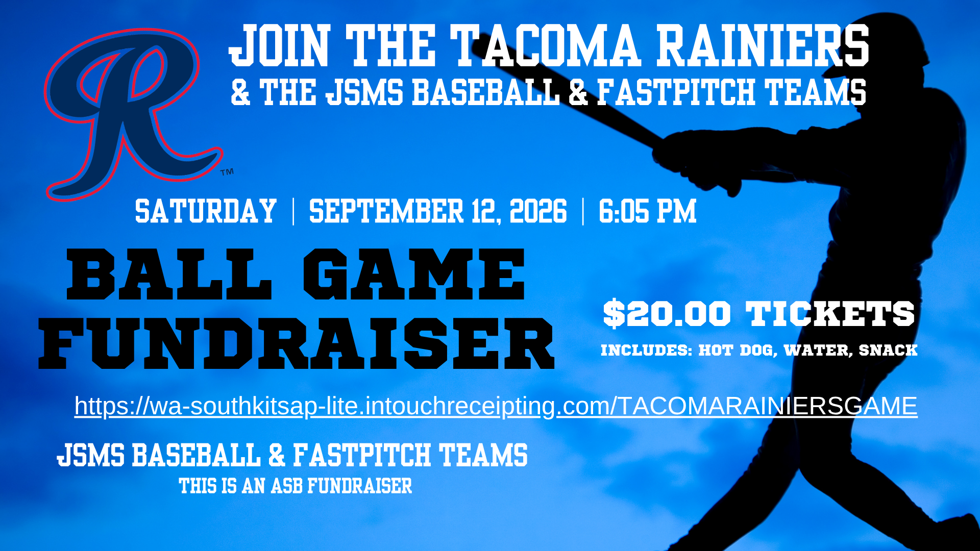 JSMS Tacoma Rainiers Fundraiser for Baseball & Fastpitch