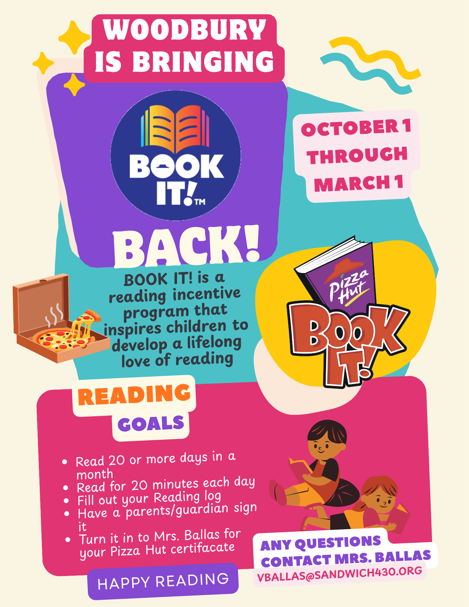 Book it! is BACK!  