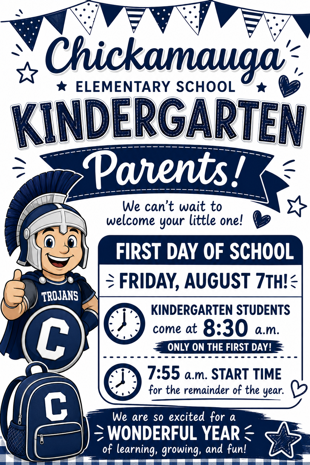 Attention Kindergarten Parents!! 