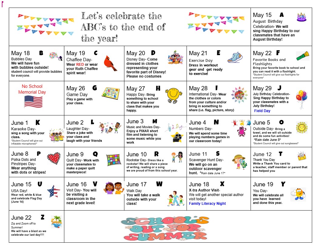 Let the Countdown Begin! Starting Friday, May 15th!
