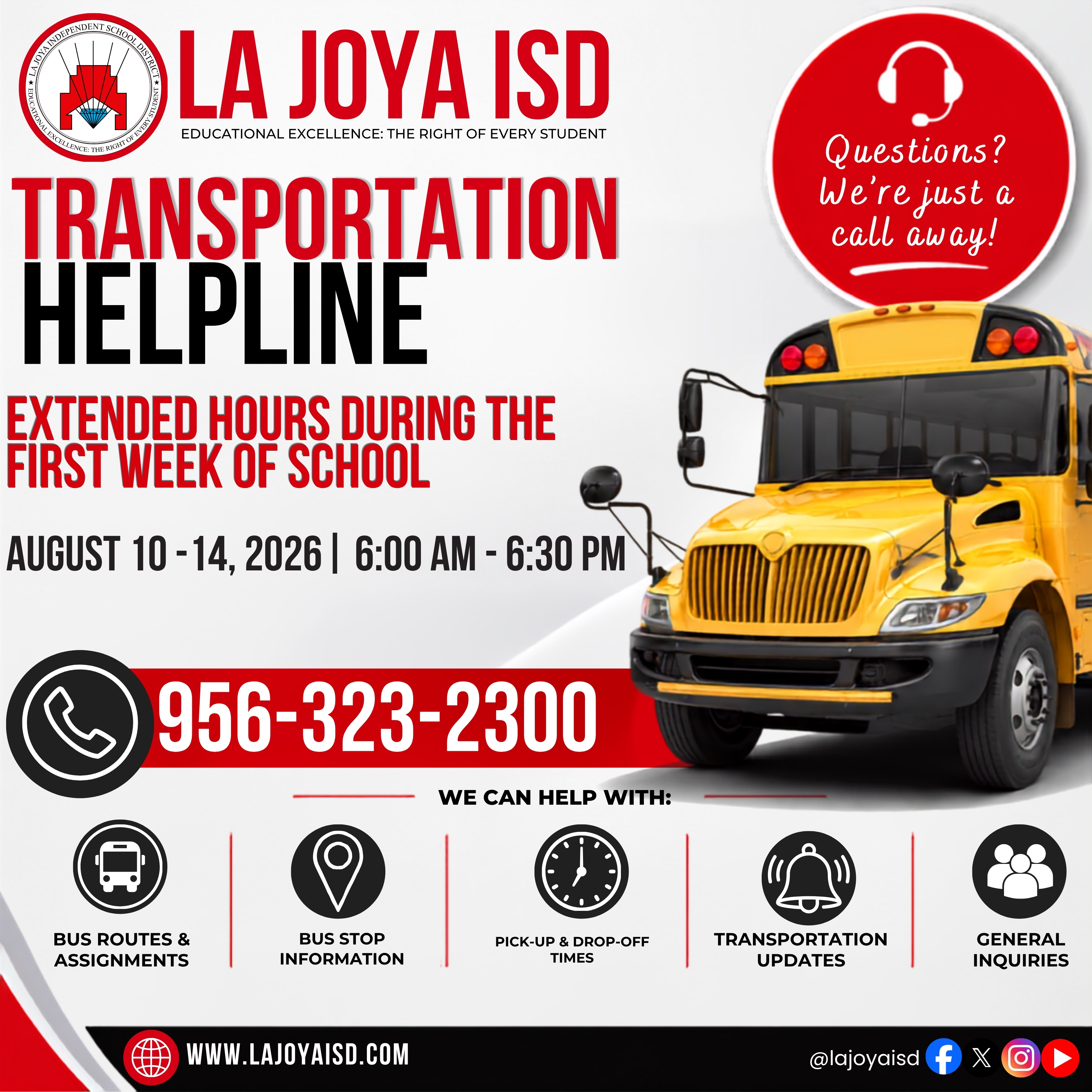 📞 Need transportation assistance? We're here for you! | 📞 ¿Necesita ayuda con el transporte? ¡Estamos para servirle!