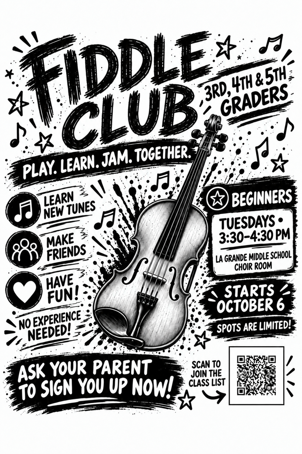 Fiddle Club starts October 6th!