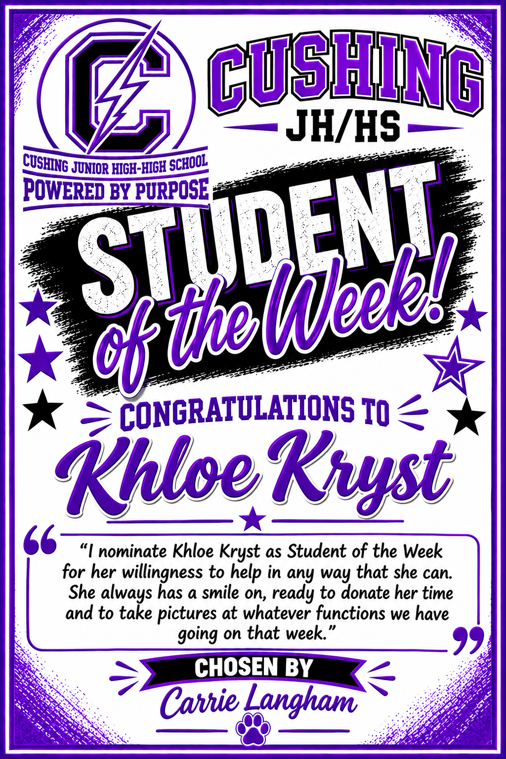 Students of the Week