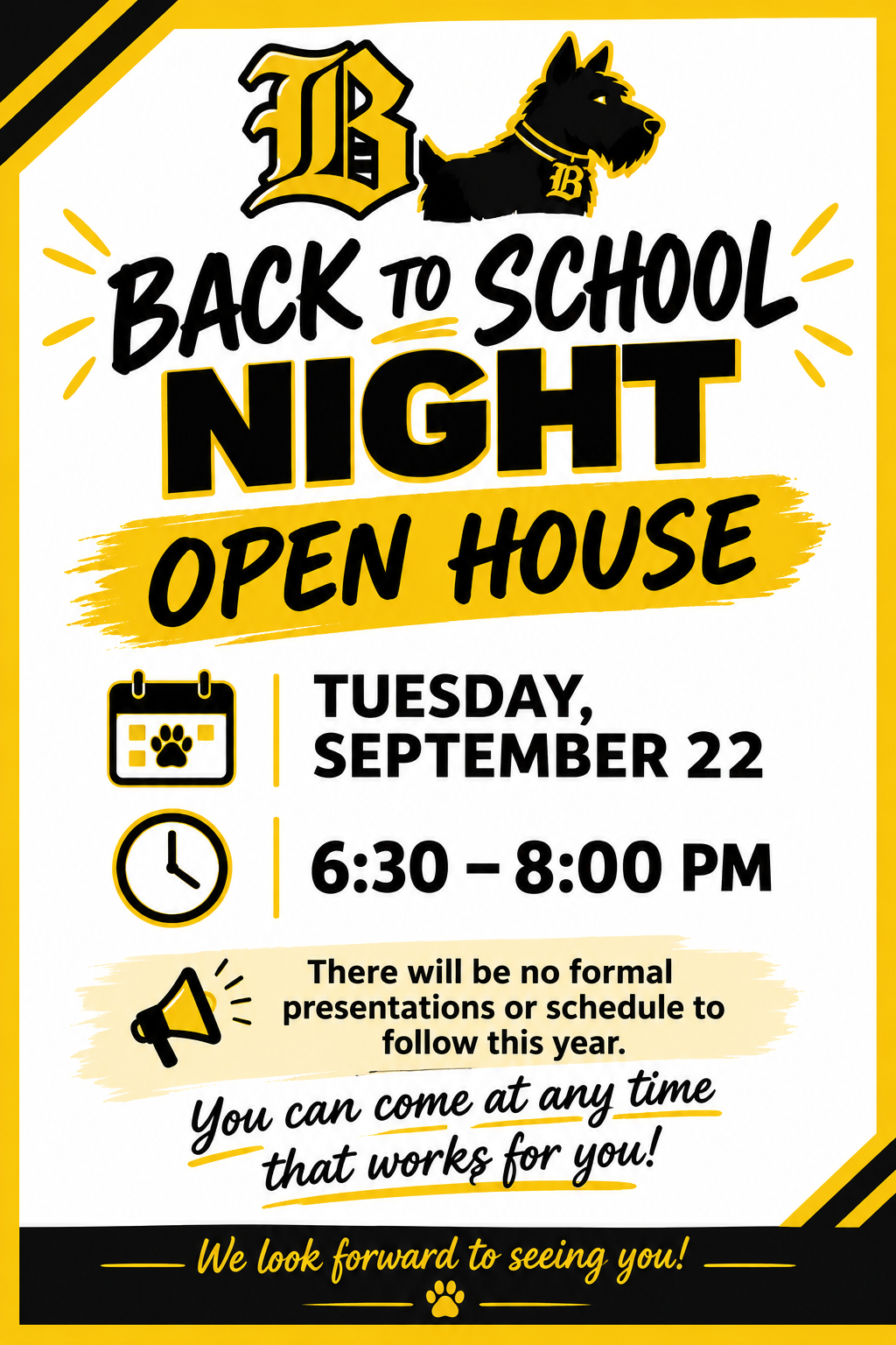 Back To School Night Open House 2026! 