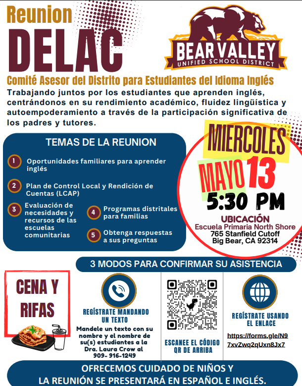 DELAC Meeting Flyer SPANISH