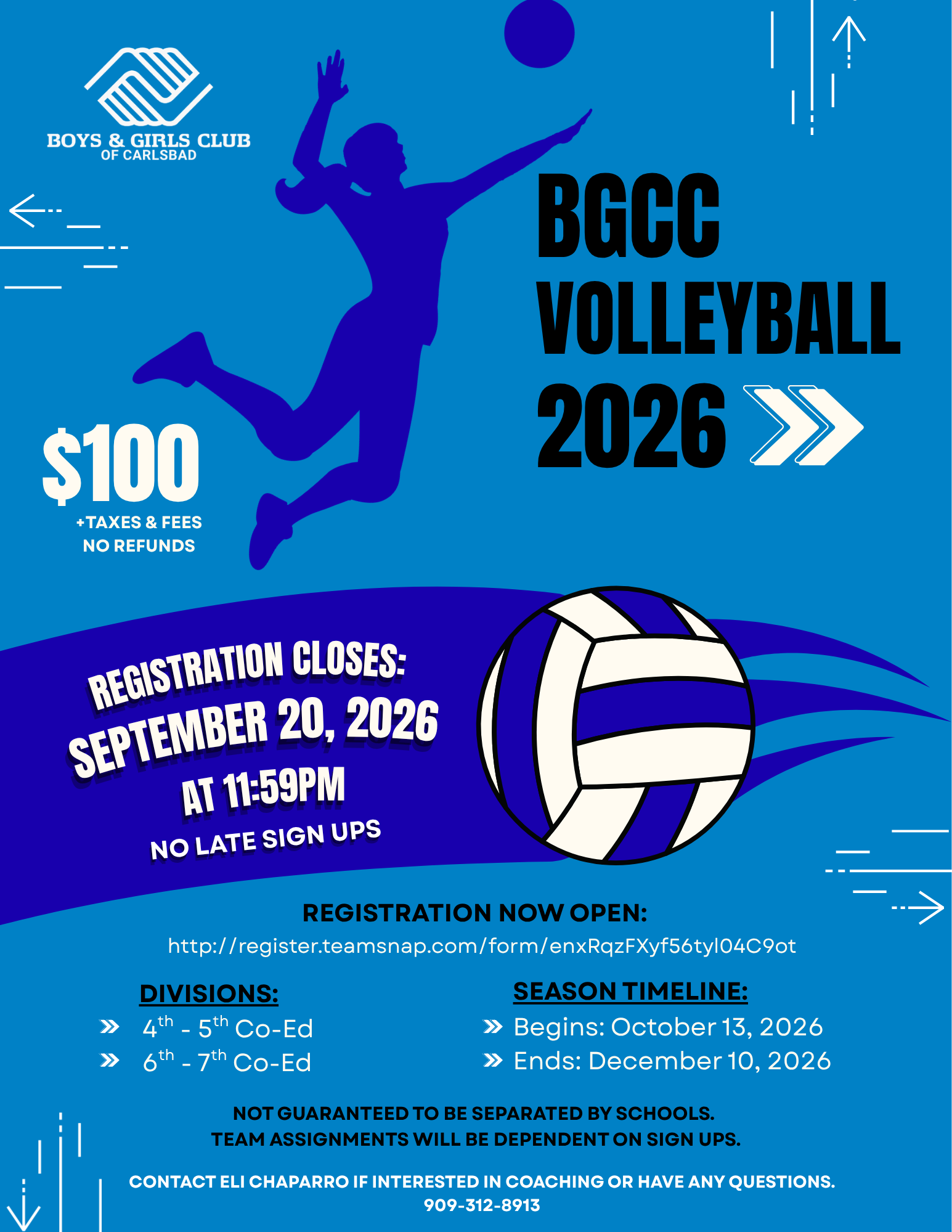 Boys & Girls Club Volleyball