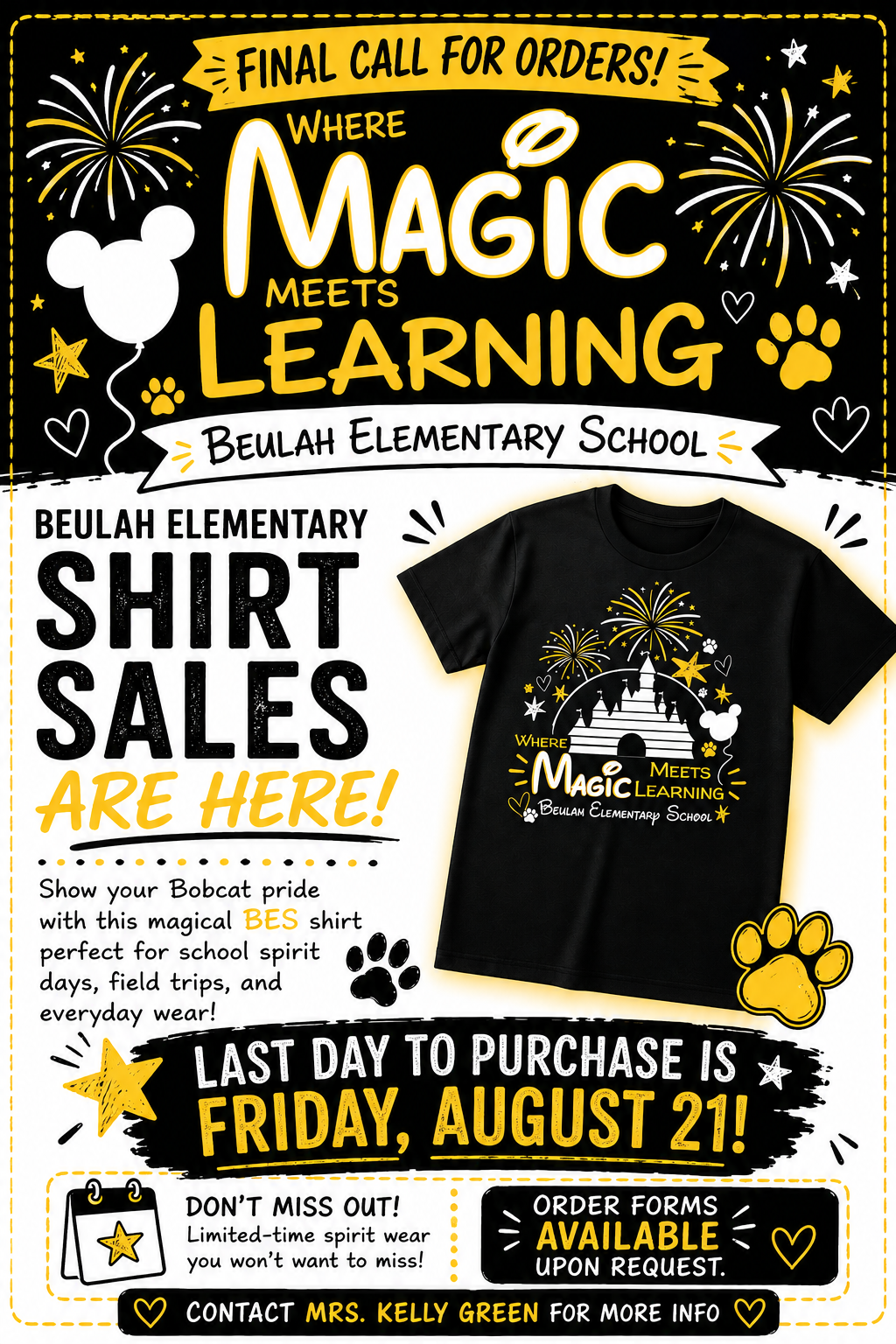 Last Call for Shirt Orders