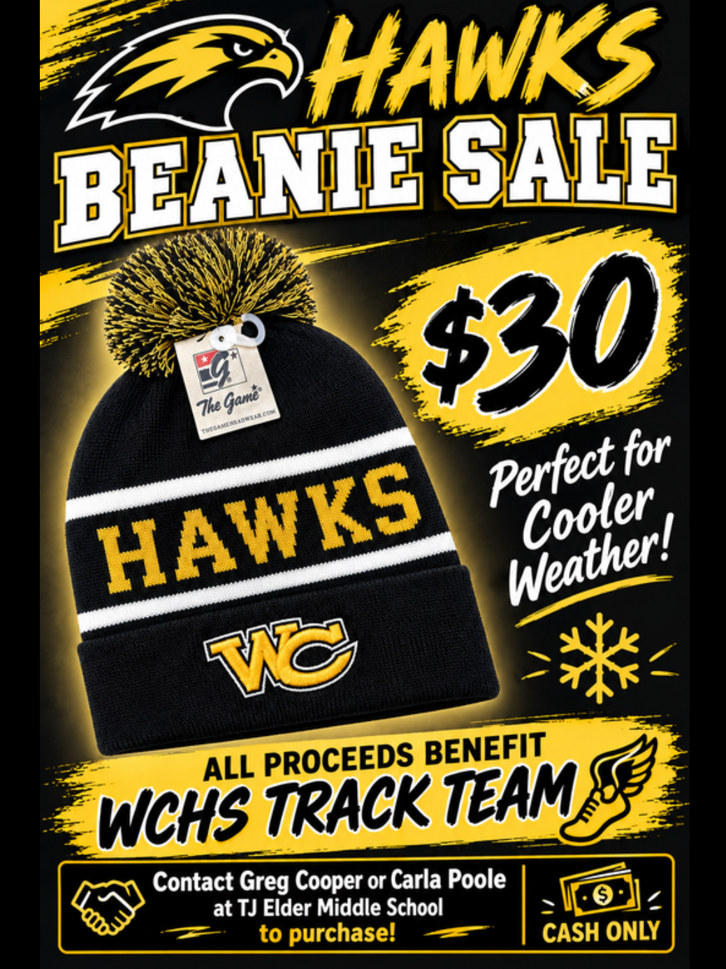 WC Golden Hawks Beanie