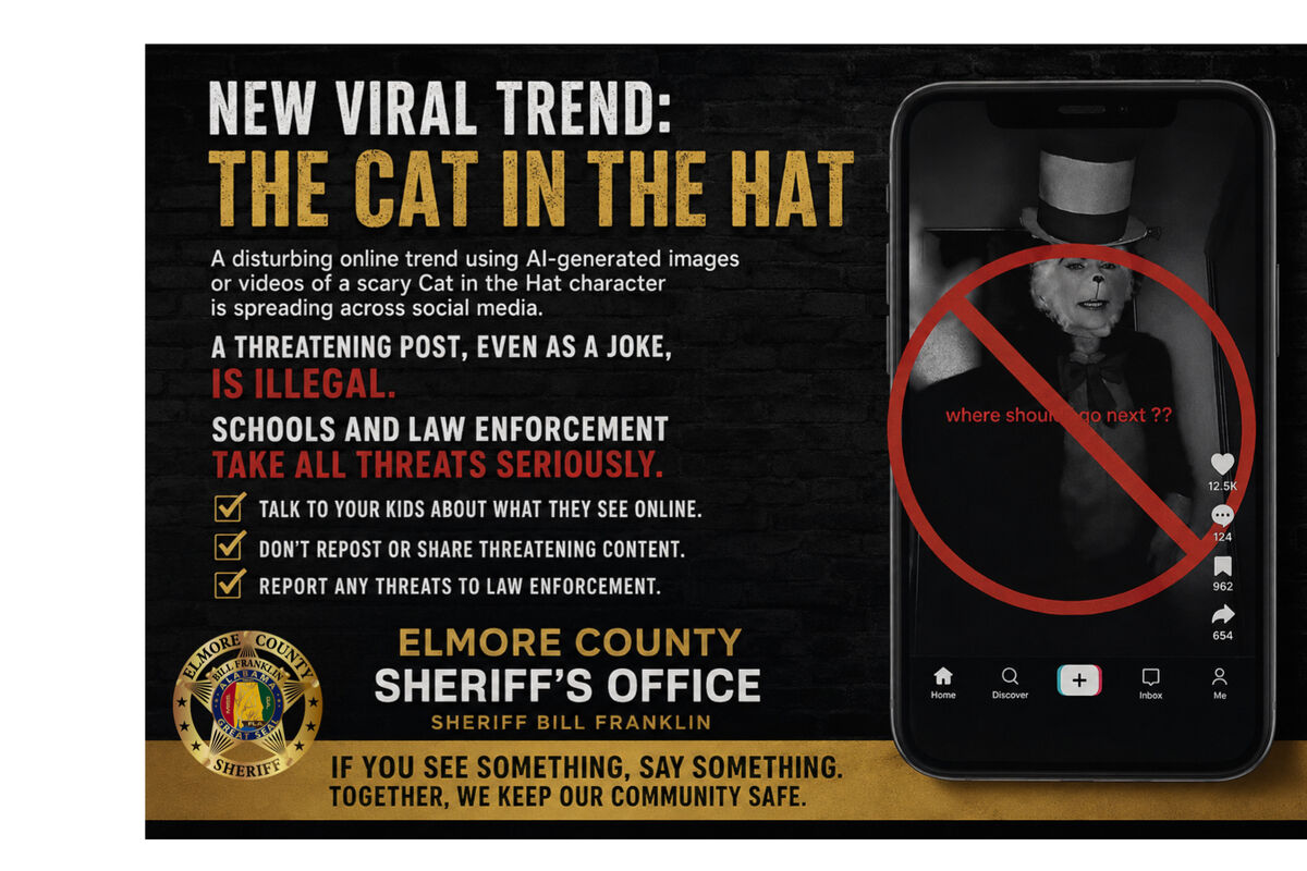 A message from the Elmore County Sheriff's Department