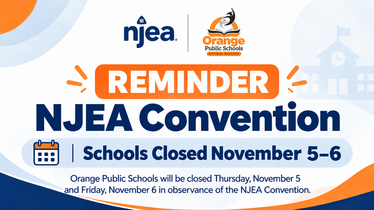 REMINDER: Schools Closed November 5th & 6th for the NJEA Convention
