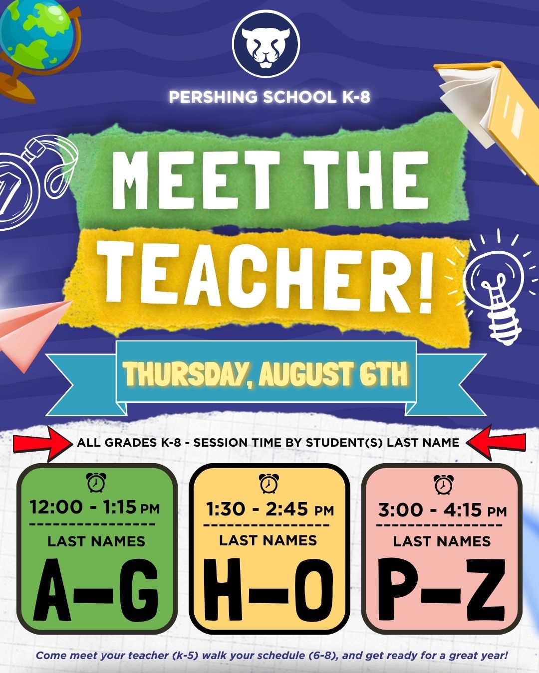 Meet the Teacher is tomorrow! 