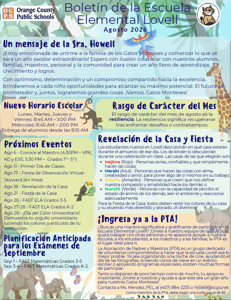 School Newsletter - August_Spa