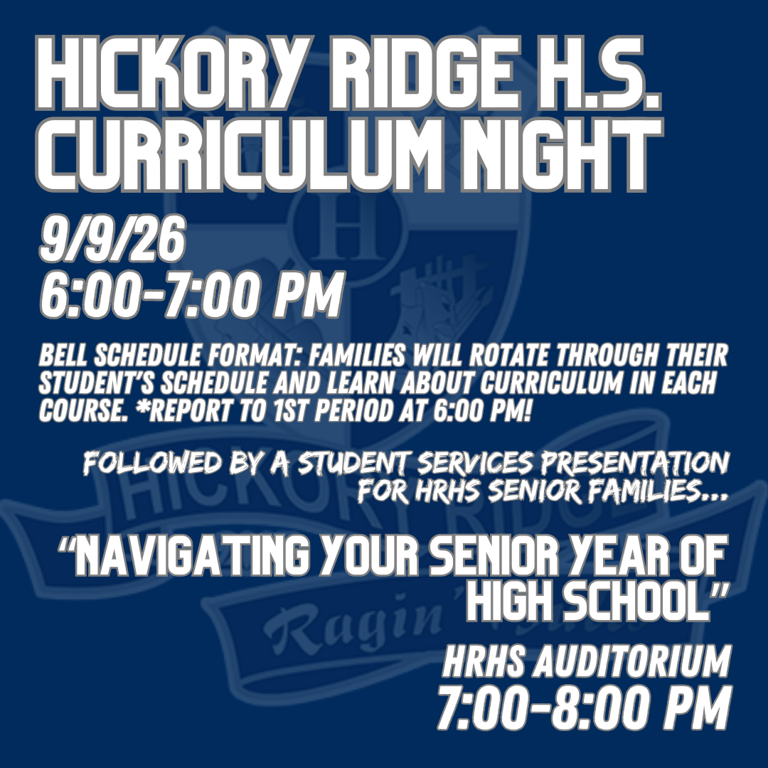 HRHS Curriculum Night and Progress Reports