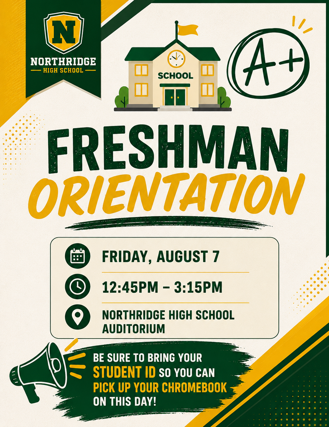 Freshmen Orientation Reminder