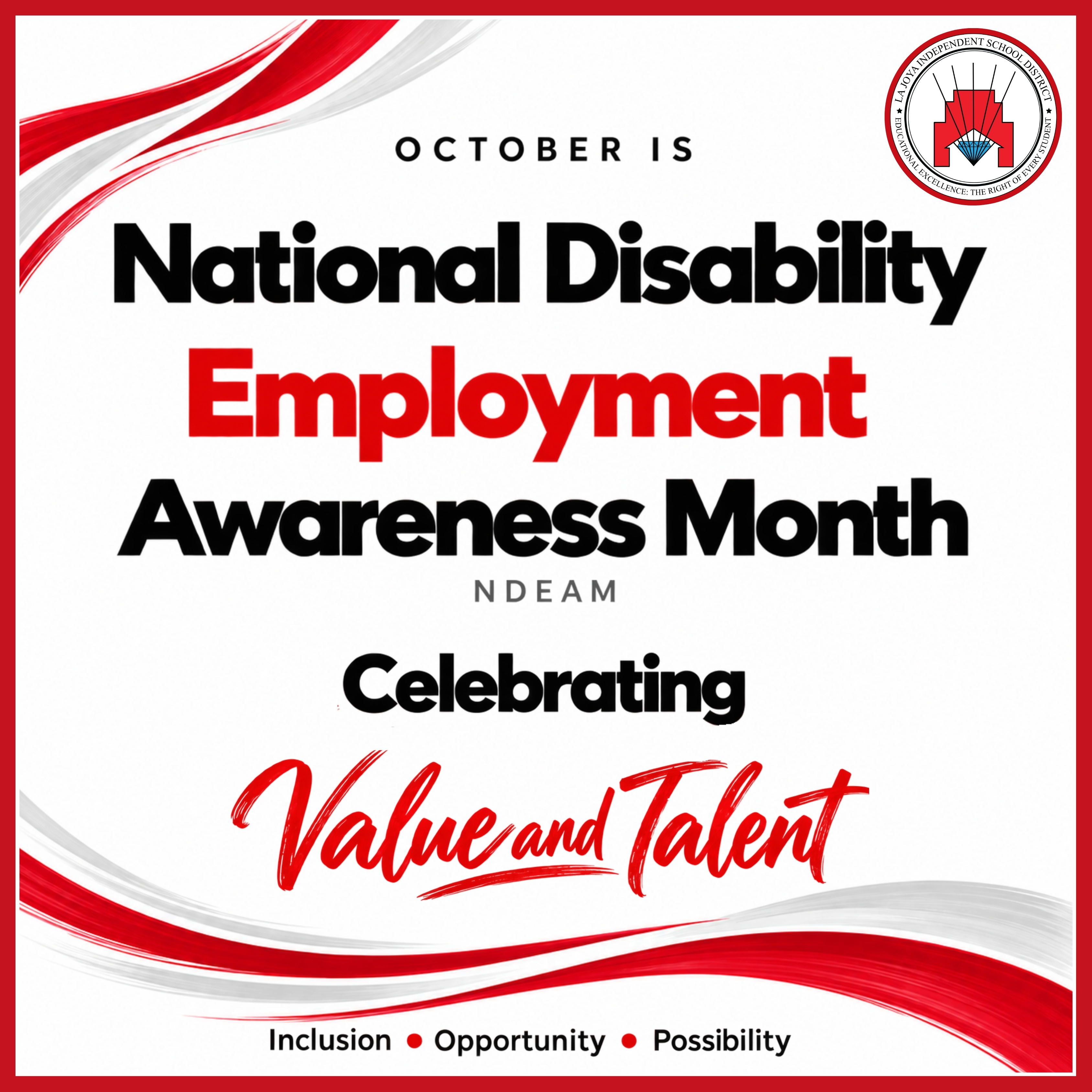 ❤️ October is National Disability Employment Awareness Month!
