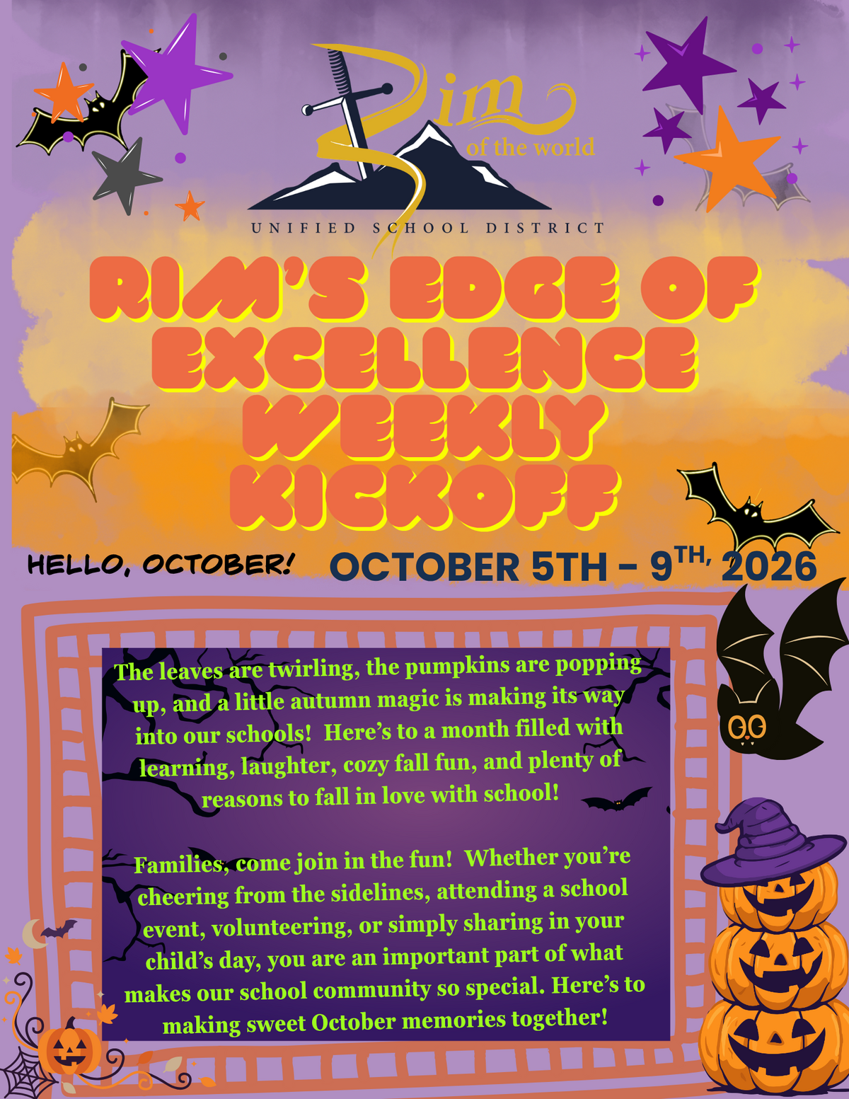 October 5th-9th, 2026: RIM's Edge of Excellence Weekly Kickoff