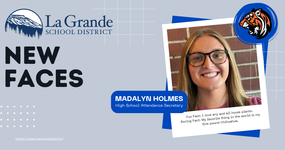 We welcome Madalyn Holmes, attendance secretary to the high school!