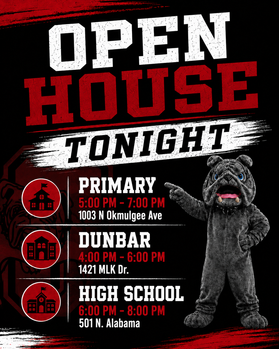 Reminder: OPEN HOUSE TONIGHT!